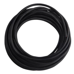 E-Line Ledning Rund 2x0,75 Mm² 10 M Sort