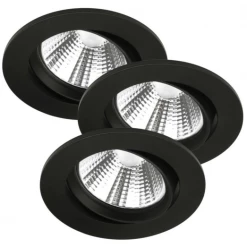 Nordlux Fremont Indbygningsspots 3-kit Sort