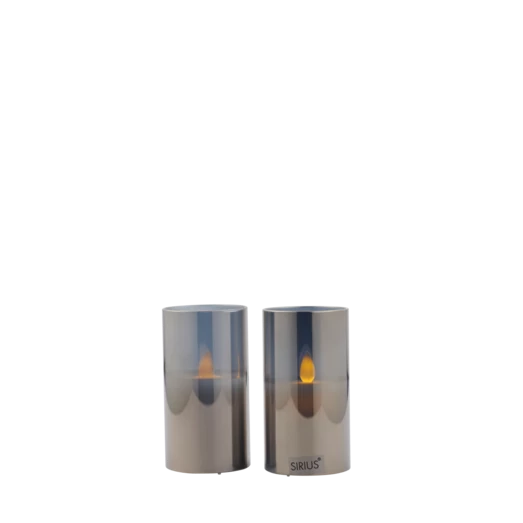 Sirius Ivy Mini Stearinlys H9 Cm Grå 3 Sirius Ivy Mini Stearinlys H9 Cm Grå