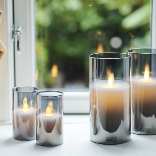 Sirius Ivy Mini Stearinlys H9 Cm Grå 4 Sirius Ivy Mini Stearinlys H9 Cm Grå - Billede 2