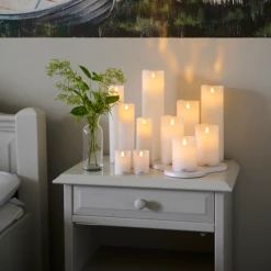 Sirius Sara Genopladelig Sæt 3 LED Bloklys 7,5x10/12,5/15 Cm -EL OG BELYSNING Butik unnamed file 1152