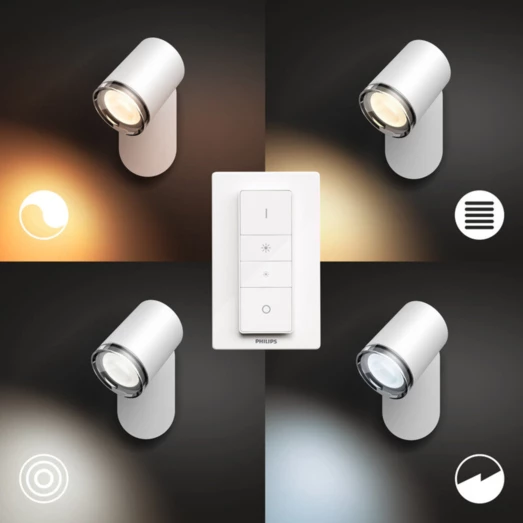 Philips Hue Adora Enkelt Spot Til Badeværelse GU10 LED 5 Philips Hue Adora Enkelt Spot Til Badeværelse GU10 LED - Billede 3