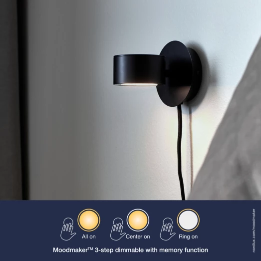 Nordlux Clyde Væglampe LED Sort 6 Nordlux Clyde Væglampe LED Sort - Billede 4