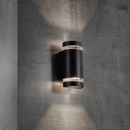 Nordlux Focus Udendørs Væglampe 2xGU10 Sort 4 Nordlux Focus Udendørs Væglampe 2xGU10 Sort - Billede 2