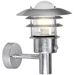 Nordlux Lønstrup 22 Væglampe Med Sensor Galvaniseret