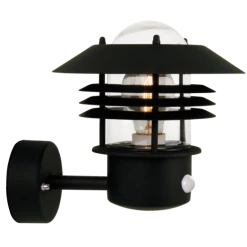 Nordlux Vejers Udendørs Væglampe Med Sensor Sort