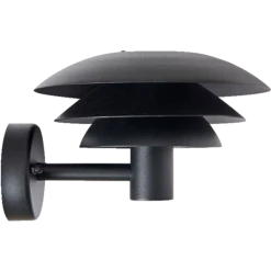 Dyberg Larsen DL20 Udendørs Væglampe Sort