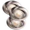 Nordlux Recess Indbygningsspots 3-kit Børstet Stål Inkl 3W Pærer -EL OG BELYSNING Butik unnamed file 188
