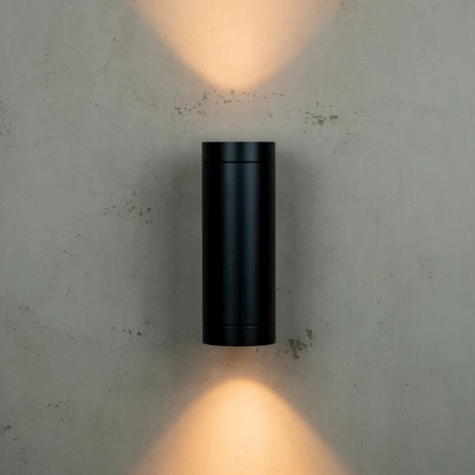 Dyberg Larsen Stege Udendørs Væglampe Up/down Sort 4 Dyberg Larsen Stege Udendørs Væglampe Up/down Sort - Billede 2