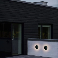 Nordlux Artego Rund Udendørs Væglampe Sort -EL OG BELYSNING Butik unnamed file 1903