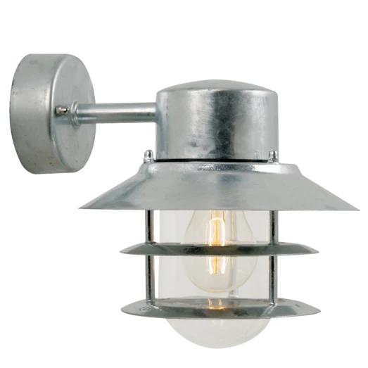 Nordlux Blokhus Væglampe Nedadhængende Lampeskærm Galvaniseret 3 Nordlux Blokhus Væglampe Nedadhængende Lampeskærm Galvaniseret