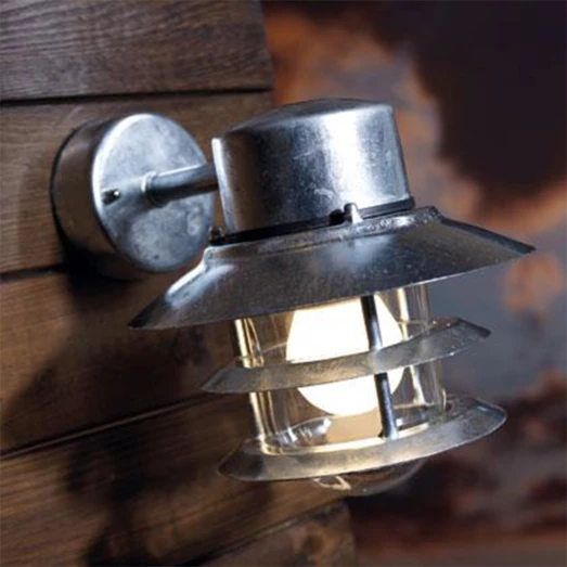 Nordlux Blokhus Væglampe Nedadhængende Lampeskærm Galvaniseret 4 Nordlux Blokhus Væglampe Nedadhængende Lampeskærm Galvaniseret - Billede 2