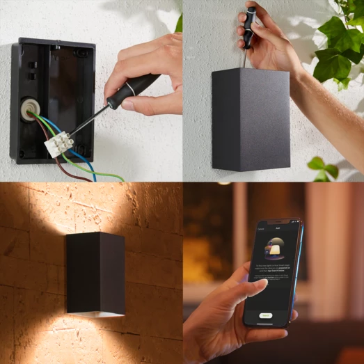 Philips Hue Resonate Udendørs Væglampe Sort 10 Philips Hue Resonate Udendørs Væglampe Sort - Billede 8