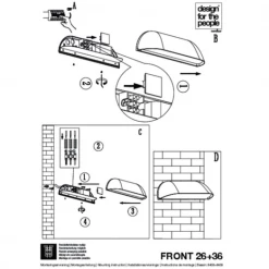 Nordlux Front 26 Udendørs LED Væglampe Hvid -EL OG BELYSNING Butik unnamed file 2188