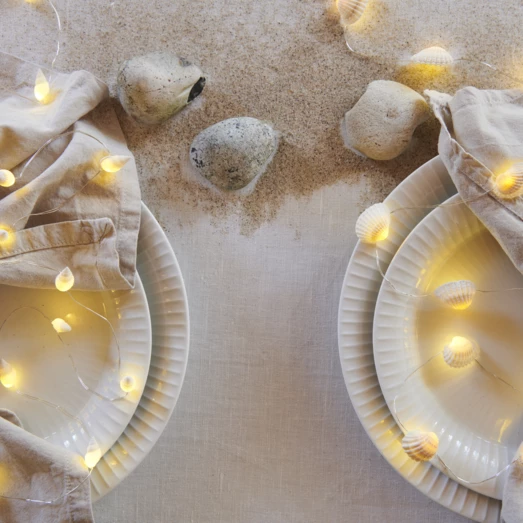 Sirius Shelly Lyskæde M/muslingeskaller 1,9 M Hvid 6 Sirius Shelly Lyskæde M/muslingeskaller 1,9 M Hvid - Billede 4