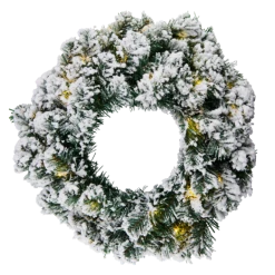 Sirius Anton Julekrans Snowy M. 30 LED-lys Varm Hvid Ø45 Cm