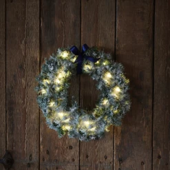 Sirius Anton Julekrans Snowy M. 30 LED-lys Varm Hvid Ø45 Cm -EL OG BELYSNING Butik unnamed file 2254