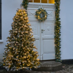 Sirius Anton Julekrans Snowy M. 30 LED-lys Varm Hvid Ø45 Cm -EL OG BELYSNING Butik unnamed file 2255