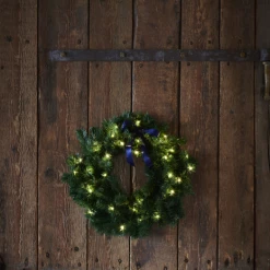 Sirius Anton Julekrans Grøn Cm M. 30 LED-lys Varm Hvid Ø45 Cm -EL OG BELYSNING Butik unnamed file 2274