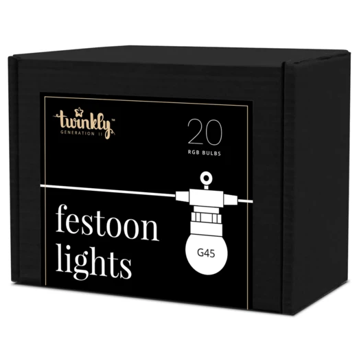 Twinkly Party Light LED Lyskæde 20, G45 RGB Multifarve 6 Twinkly Party Light LED Lyskæde 20, G45 RGB Multifarve - Billede 4