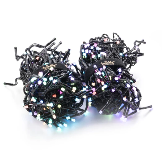 Twinkly Light Cluster 400 LED Lyskæde 6m RGB Multifarve 4 Twinkly Light Cluster 400 LED Lyskæde 6m RGB Multifarve - Billede 2