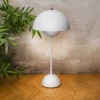 Verner Panton VP3 FlowerPot Bordlampe Mat Hvid