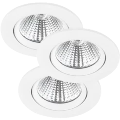 Nordlux Fremont LED-indbygningsspot 3-kit Hvid