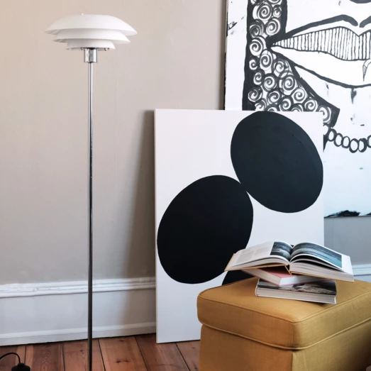 Dyberg Larsen DL31 Gulvlampe 133x31x31 Cm Opal Glas 5 Dyberg Larsen DL31 Gulvlampe 133x31x31 Cm Opal Glas - Billede 3