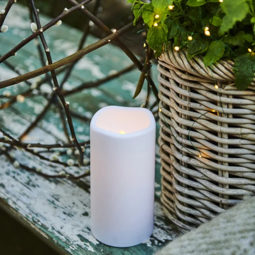 Sirius Storm Udendørs Bloklys H20 Cm Hvid 5 Sirius Storm Udendørs Bloklys H20 Cm Hvid - Billede 3