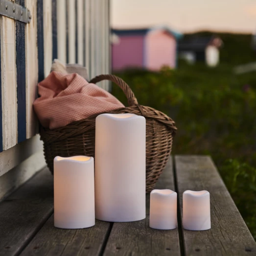 Sirius Storm Udendørs Bloklys H20 Cm Hvid 6 Sirius Storm Udendørs Bloklys H20 Cm Hvid - Billede 4