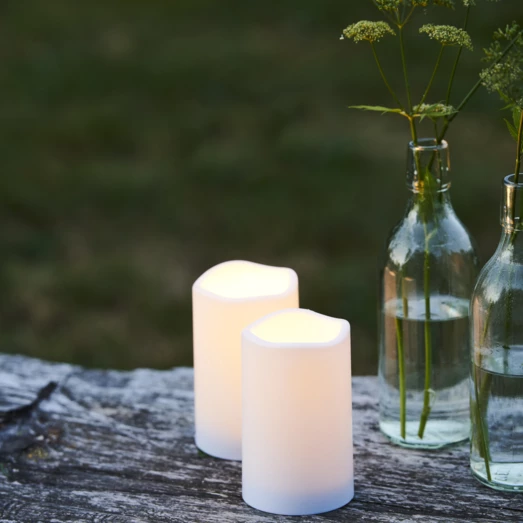 Sirius Storm Udendørs Mini-bloklys H7,5 Cm 2 Stk Hvid 5 Sirius Storm Udendørs Mini-bloklys H7,5 Cm 2 Stk Hvid - Billede 3