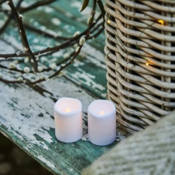 Sirius Storm Udendørs Mini-bloklys H7,5 Cm 2 Stk Hvid 11 Sirius Storm Udendørs Mini-bloklys H7,5 Cm 2 Stk Hvid -EL OG BELYSNING Butik unnamed file 726