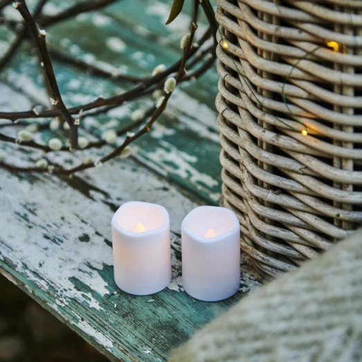 Sirius Storm Udendørs Mini-bloklys H7,5 Cm 2 Stk Hvid 6 Sirius Storm Udendørs Mini-bloklys H7,5 Cm 2 Stk Hvid - Billede 4