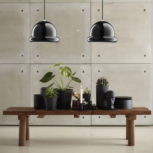 Dyberg Larsen Hattrick "bowler"pendel Sort Ø23 Cm E27 4 Dyberg Larsen Hattrick "bowler"pendel Sort Ø23 Cm E27 - Billede 2