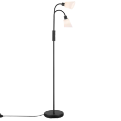 Nordlux Molli Dobbelt Gulvlampe Sort/opalhvid