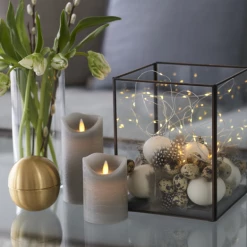 Sirius Sara Exclusive LED Bloklys H10 Cm Grå -EL OG BELYSNING Butik unnamed file 830