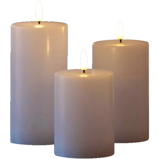 Sirius Sille Genopladelig LED Bloklys 7,5x10/12,5/15 Cm 3 Sirius Sille Genopladelig LED Bloklys 7,5x10/12,5/15 Cm