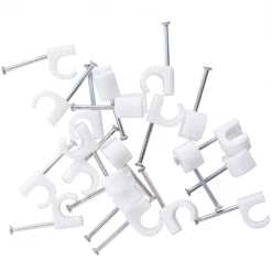 E-Line Ledningsclips R5-7mm 20 Stk Hvid