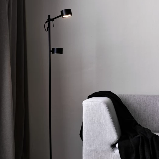Nordlux Clyde Gulvlampe LED Sort 5 Nordlux Clyde Gulvlampe LED Sort - Billede 3