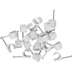 E-Line Ledningsclips R 7-10 20 Stk Grå