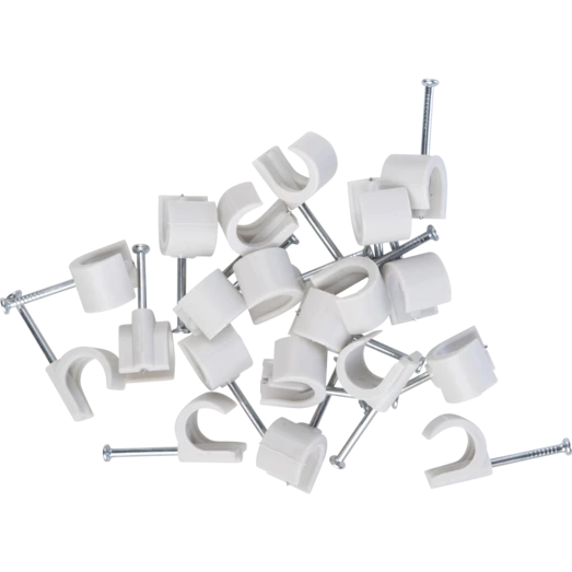 E-Line Ledningsclips R 7-10 20 Stk Grå 3 E-Line Ledningsclips R 7-10 20 Stk Grå